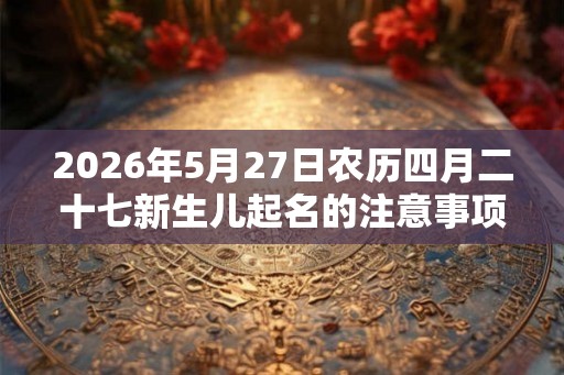 2026年5月27日农历四月二十七新生儿起名的注意事项