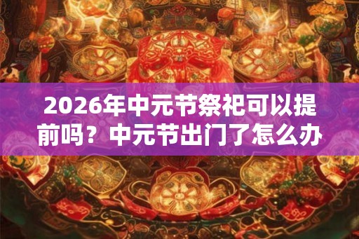 2026年中元节祭祀可以提前吗？中元节出门了怎么办？