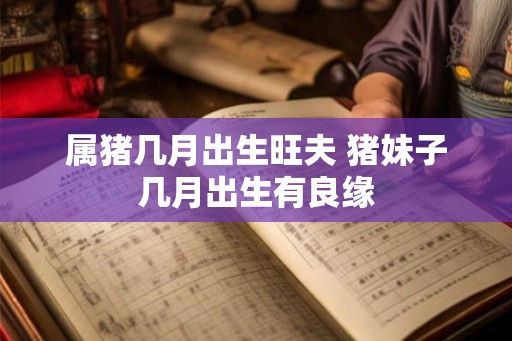 属猪几月出生旺夫 猪妹子几月出生有良缘 属猪几月出生旺夫 猪妹子几月出生有良缘