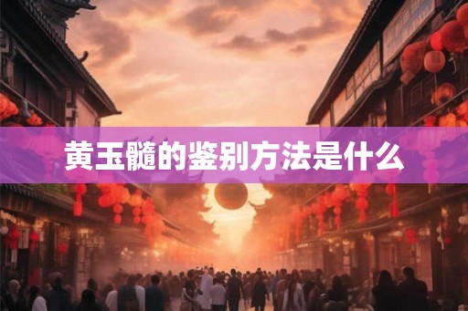 黄玉髓的鉴别方法是什么