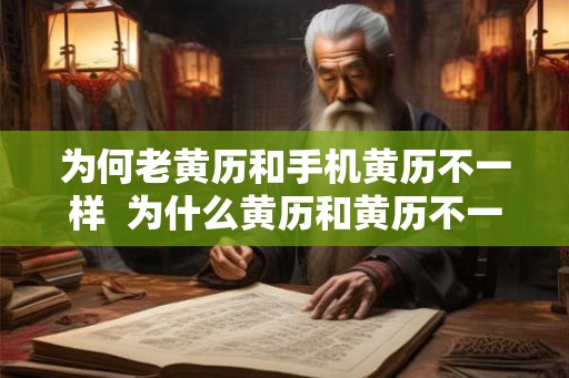 为何老黄历和手机黄历不一样  为什么黄历和黄历不一样