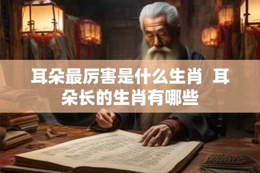 耳朵最厉害是什么生肖  耳朵长的生肖有哪些