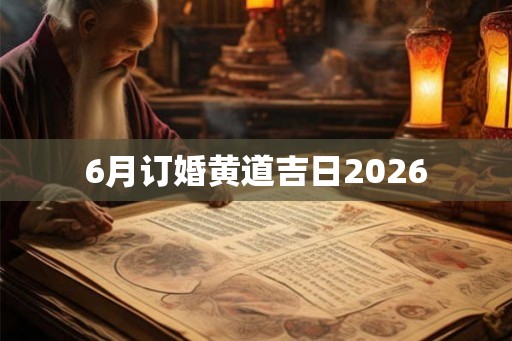 6月订婚黄道吉日2026