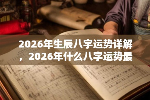 2026年生辰八字运势详解,2026年什么八字运势最好? 2026年生辰八字运势详解,2026年什么八字运势最好?