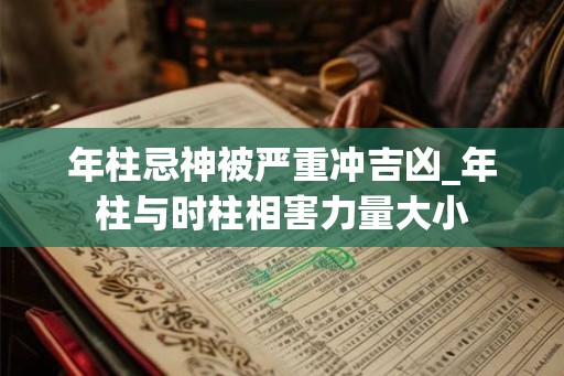 年柱忌神被严重冲吉凶_年柱与时柱相害力量大小
