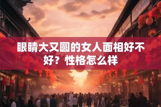 眼睛大又圆的女人面相好不好?性格怎么样 眼睛大又圆的女人面相好不好?性格怎么样