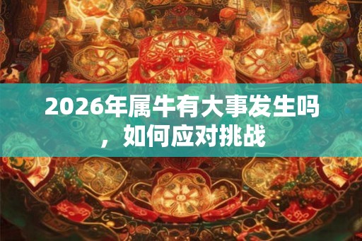2026年属牛有大事发生吗，如何应对挑战