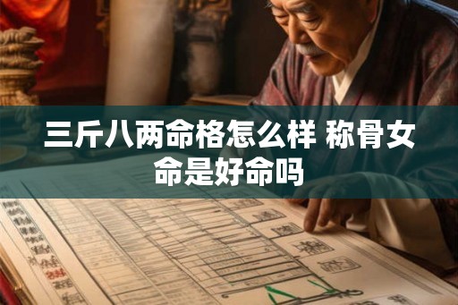 三斤八两命格怎么样 称骨女命是好命吗