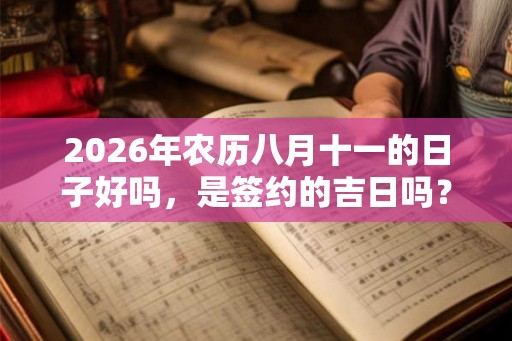 2026年农历八月十一的日子好吗，是签约的吉日吗？