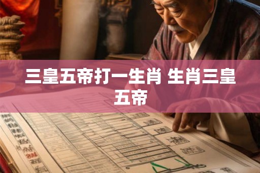 三皇五帝打一生肖 生肖三皇五帝
