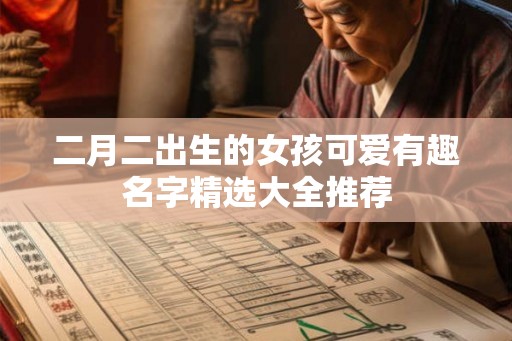 二月二出生的女孩可爱有趣名字精选大全推荐