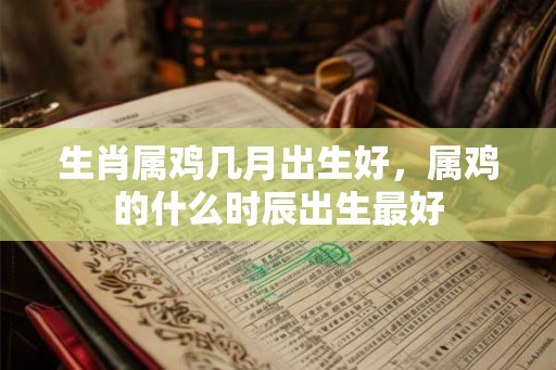 生肖属鸡几月出生好，属鸡的什么时辰出生最好