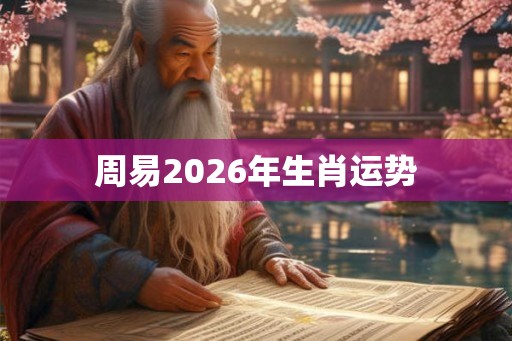 周易2026年生肖运势 周易2026年生肖运势