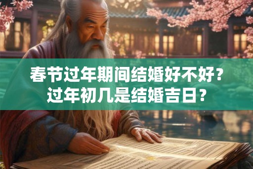 春节过年期间结婚好不好？过年初几是结婚吉日？