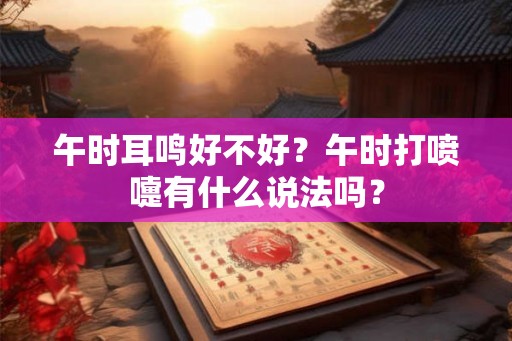 午时耳鸣好不好？午时打喷嚏有什么说法吗？