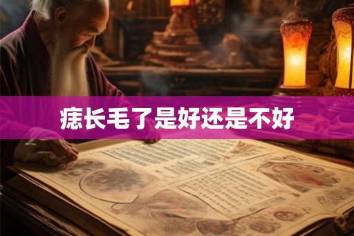 痣长毛了是好还是不好