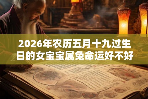 2026年农历五月十九过生日的女宝宝属兔命运好不好 2026年农历五月十九过生日的女宝宝属兔命运好不好