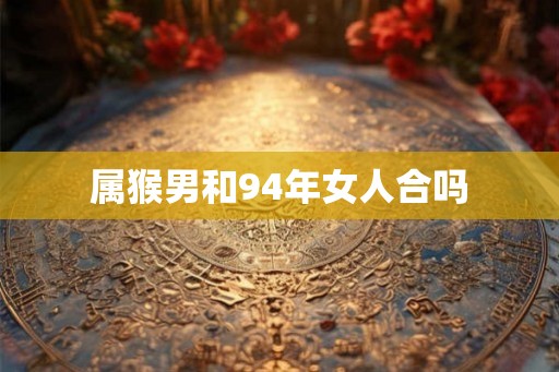 属猴男和94年女人合吗