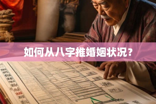 如何从八字推婚姻状况？