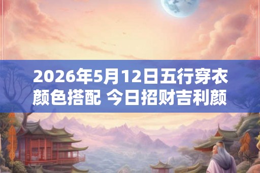 2026年5月12日五行穿衣颜色搭配 今日招财吉利颜色