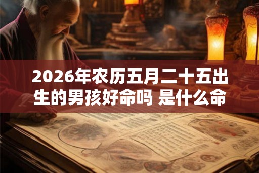2026年农历五月二十五出生的男孩好命吗 是什么命