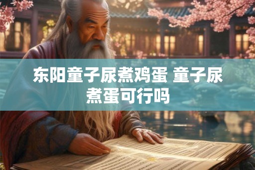 东阳童子尿煮鸡蛋 童子尿煮蛋可行吗