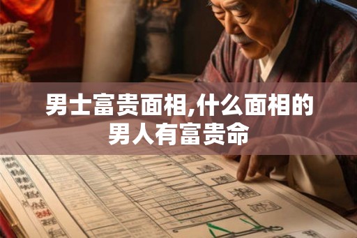 男士富贵面相,什么面相的男人有富贵命