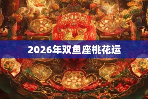 2026年双鱼座桃花运
