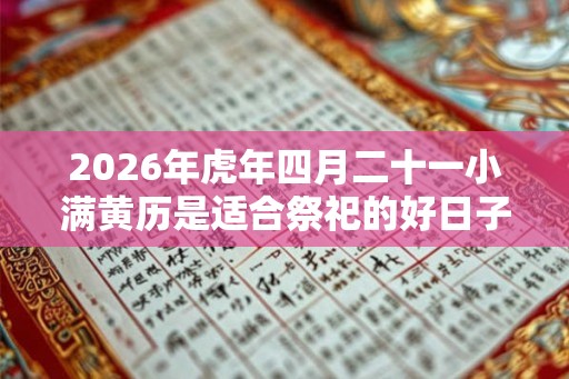 2026年虎年四月二十一小满黄历是适合祭祀的好日子吗？