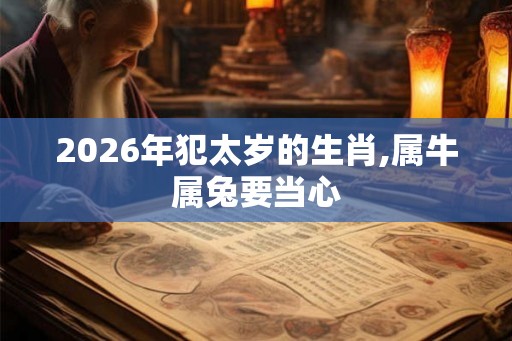 2026年犯太岁的生肖,属牛属兔要当心