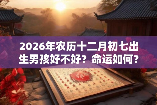2026年农历十二月初七出生男孩好不好?命运如何? 2026年农历十二月初七出生男孩好不好?命运如何?