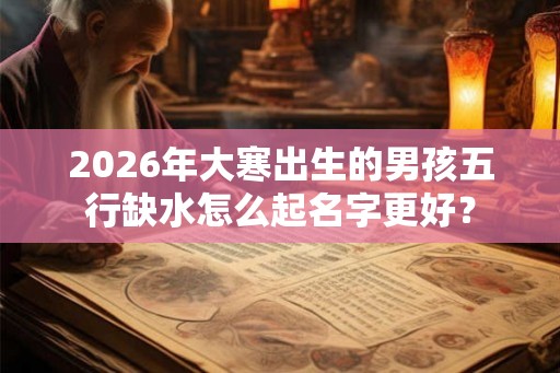2026年大寒出生的男孩五行缺水怎么起名字更好？