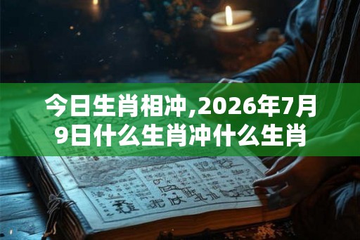 今日生肖相冲,2026年7月9日什么生肖冲什么生肖 今日生肖相冲,2026年7月9日什么生肖冲什么生肖