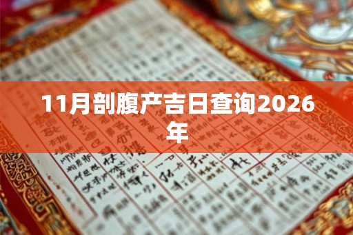 11月剖腹产吉日查询2026年