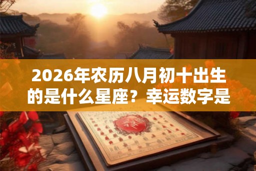 2026年农历八月初十出生的是什么星座?幸运数字是什么? 2026年农历八月初十出生的是什么星座?幸运数字是什么?