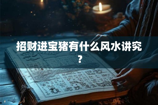 招财进宝猪有什么风水讲究？