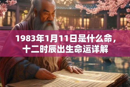 1983年1月11日是什么命,十二时辰出生命运详解 1983年1月11日是什么命,十二时辰出生命运详解