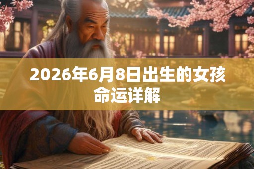 2026年6月8日出生的女孩命运详解