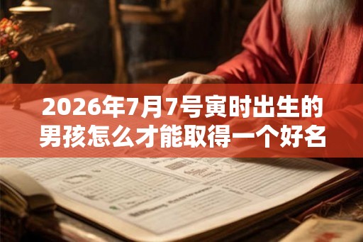 2026年7月7号寅时出生的男孩怎么才能取得一个好名字