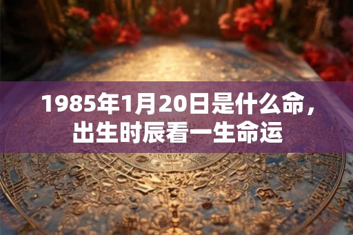 1985年1月20日是什么命，出生时辰看一生命运