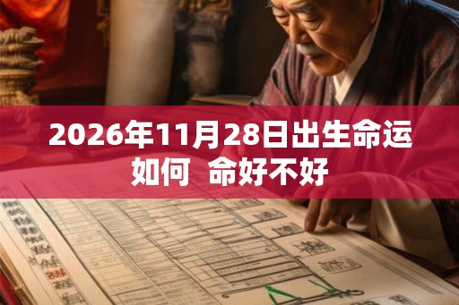 2026年11月28日出生命运如何 命好不好 2026年11月28日出生命运如何 命好不好