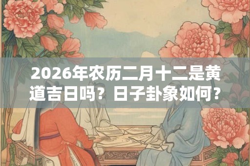 2026年农历二月十二是黄道吉日吗？日子卦象如何？
