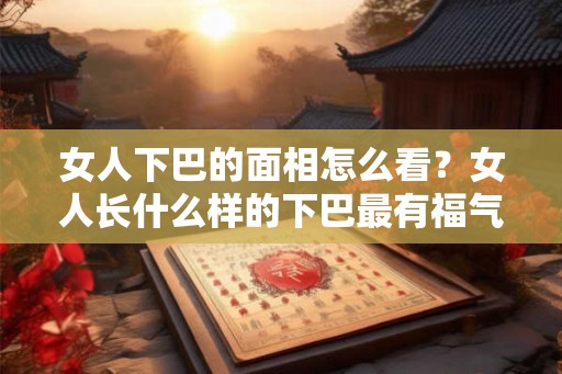女人下巴的面相怎么看？女人长什么样的下巴最有福气？