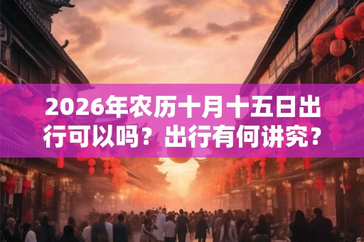 2026年农历十月十五日出行可以吗？出行有何讲究？