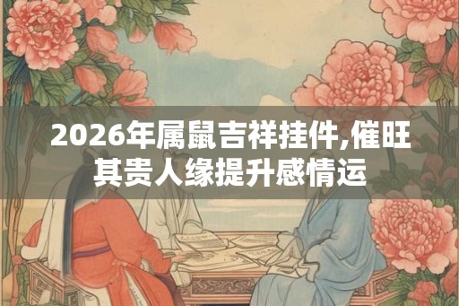 2026年属鼠吉祥挂件,催旺其贵人缘提升感情运 2026年属鼠吉祥挂件,催旺其贵人缘提升感情运
