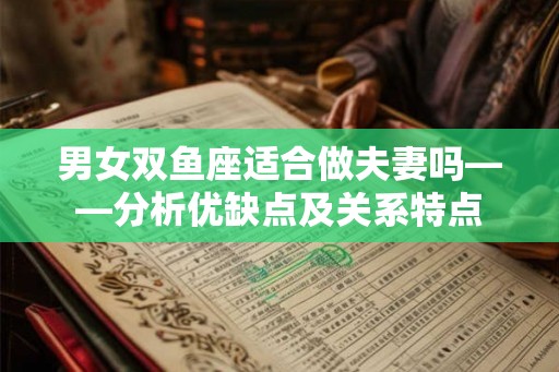 男女双鱼座适合做夫妻吗——分析优缺点及关系特点