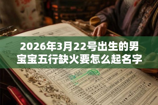 2026年3月22号出生的男宝宝五行缺火要怎么起名字