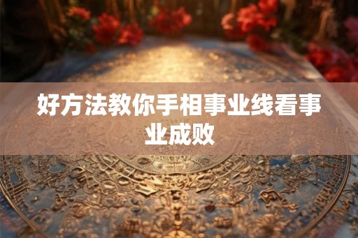 好方法教你手相事业线看事业成败