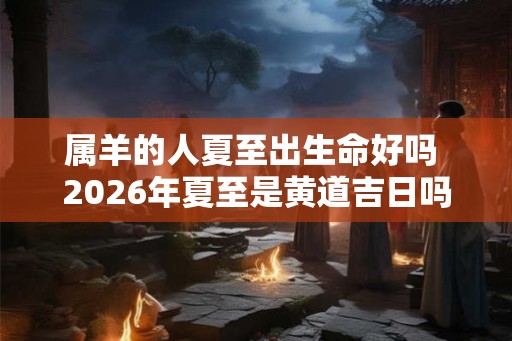 属羊的人夏至出生命好吗 2026年夏至是黄道吉日吗