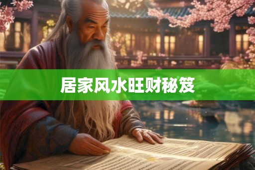居家风水旺财秘笈 居家风水旺财秘笈